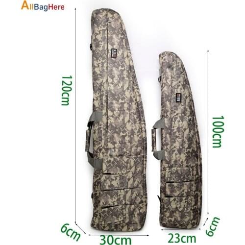 Hot 100CM 120CM Military Tactical Rifle Bag Gun Pack Slip Durable Waterproof Fishing Bags Air Rifle Case Protection Hunting Bags