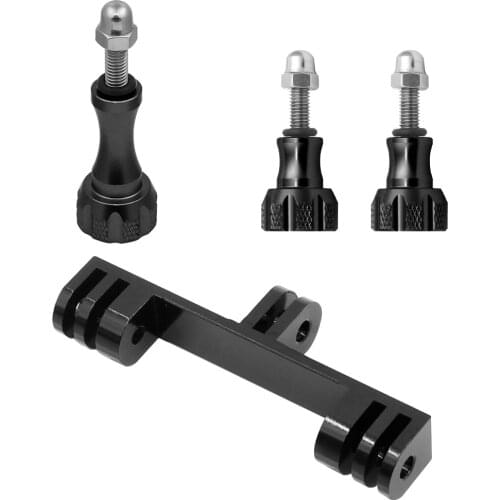 LED Light Metal Bracket With 3pcs Aluminum Thumb Knob Screws Camera Tripod Mount Base for Gopro hero4 3+ 3 2 XIAOYI SJ4000