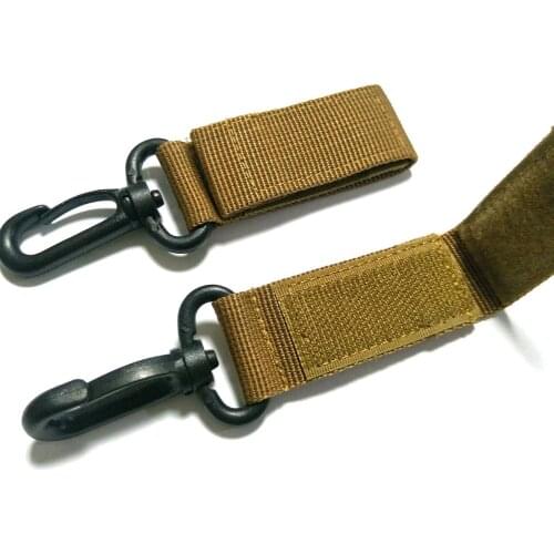 FLYING ART Outdoor Nylon Rotatable Metal Buckle Accessories Backpack Molle Military Mountaineering Hiking Belt Accessories