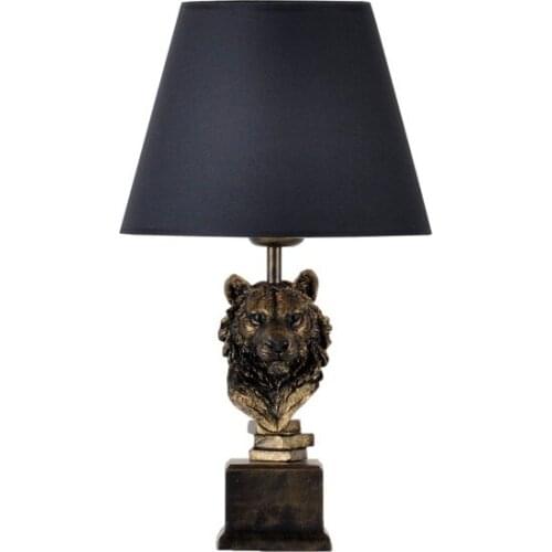 New Modern Design Lion Lampshade Gold Gray Lampshade