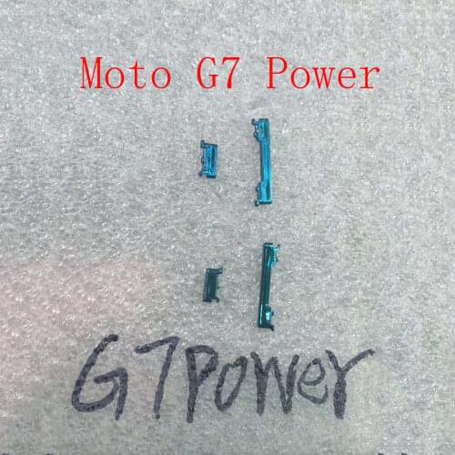 Original New For Motorola Moto G7 Power Power On Off Button + Volume Button Side Button Set Replacement Parts