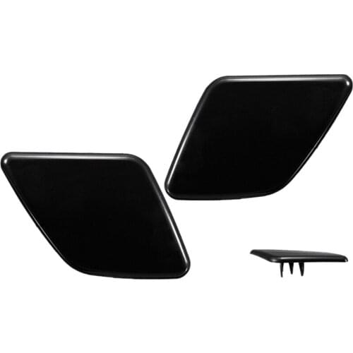 Pair L+R Side Headlight Bumper Washer Cap Jet Cover for Volvo XC90 2007-2014