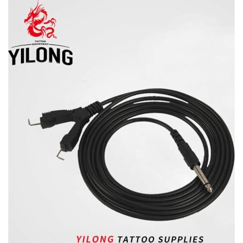 YILONG Top Quality New1pcs Professional Tattoo Clip Cord with two tattoo machine 2.5M for power supply