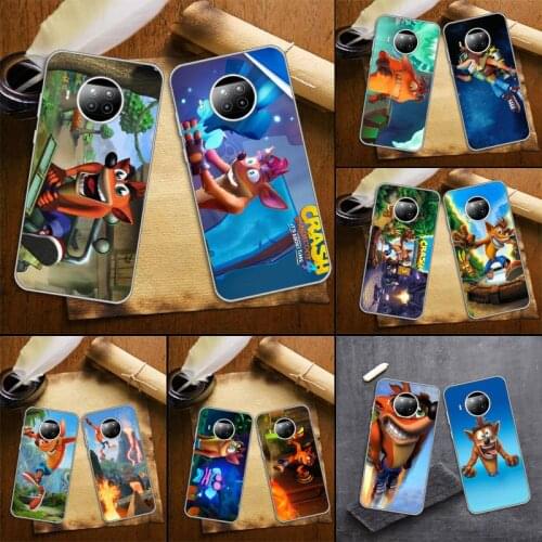 Crash Bandicoot classic game Phone Case Transparent for Xiaomi mi Redmi note 10 t 8 9 pro lite 11 Samsung S 8 9 10 20 plus ultra
