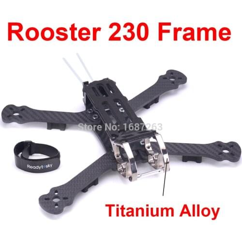 Rooster 230 5" FPV Racing Drone Quadcopter Frame 5 Inch FPV Freestyle Frame Aluminium / Titanium Alloy For Rooster