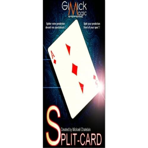 SPLIT-CARD (Gimmick and online instructions) by Mickael Chatelain Magic Tricks,Illusions,Close up,Stage Gimmick Magician Toys