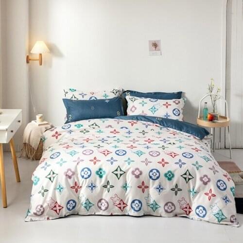 Pink Heart Bedding Sets Quilt Bed Pillow Duvet Cover Set Single/Double/Queen/King Size 3/4pcs Cartoon Home Textile Pillowcases39