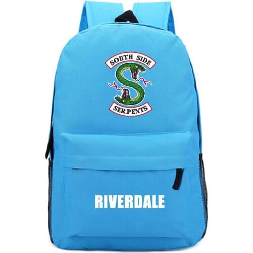 Mochila Sac A Dos Riverdale1xk Anime Backpack Men Schoolbag Unisex Zipper Casual Plecak South Side Serpents Notebook Book Bag