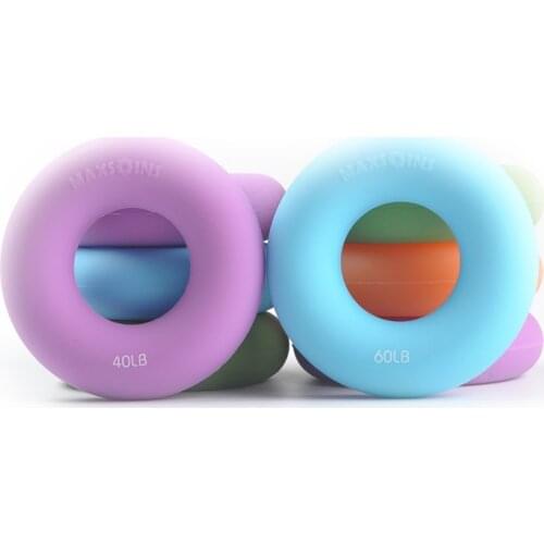 Silica Gel Portable Hand Grip Gripping Ring Carpal Expander Finger Trainer Grip Strength Rehabilitation Exercise Pow Stress Ball