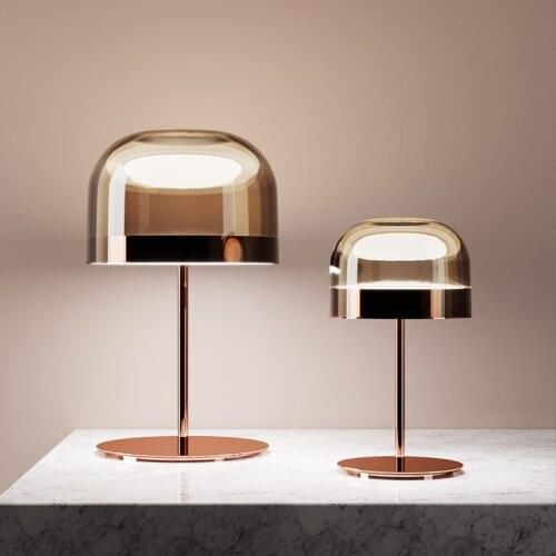 Nordic Ins Table Lamp Designer Post-Modern Minimalist Bedroom Bedside Lamp Creative Hotel Model Room Glass Table Lamp