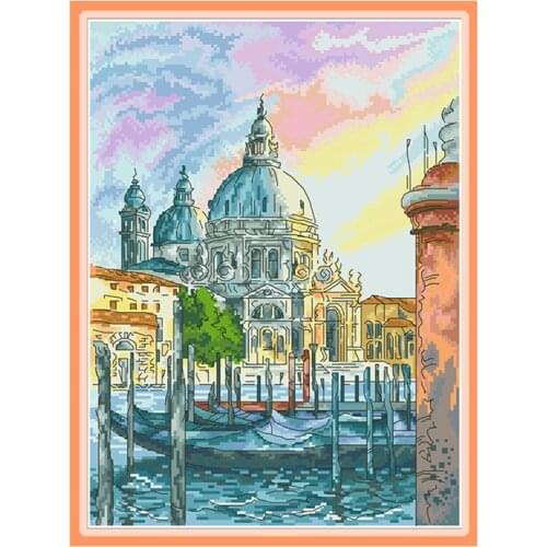 Beautiful Black Swan Needlework Cross Stitch Kits Printed 11CT Animal Embroidery Paintings Set Diy Cross-Stitch Home Decorations