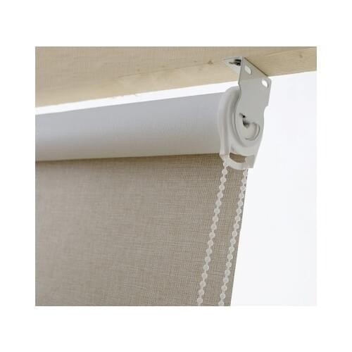 Linen material china factory 100% polyester blackout for roller blinds the curtains made to size