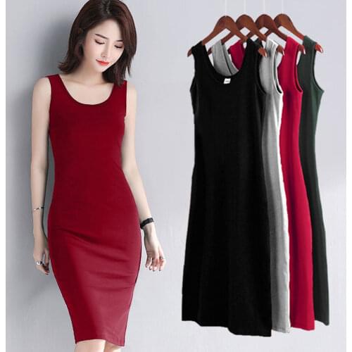 2021 Summer Hot Slim Bodycon Dress Women Solid Color Chic Party Dresses Casual Vestidos T shirt Dress plus size dress