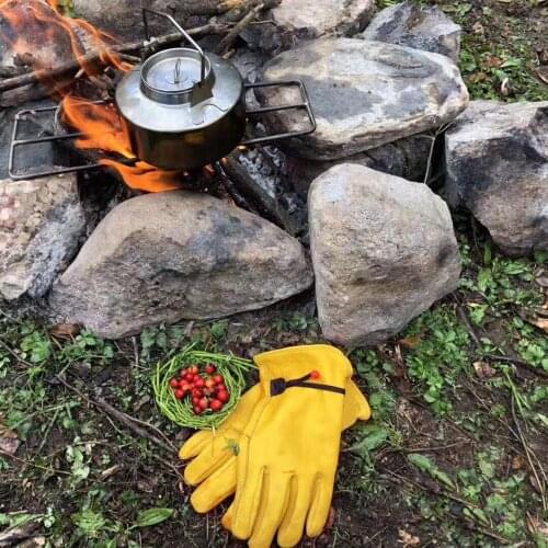 ZZG1 Super Offer! Genuine Cow Leather Glove Good Quality Cowhide Leather Durable Rider Gloves 3 Sizes