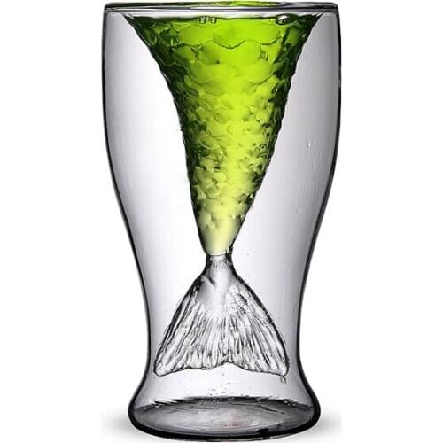 1PC Heat-resistant Double Wall Glass Cup Beer Coffee Cup Handmade Creative Beer Mug Tea Mugs Transparent Drinkware JO 1035