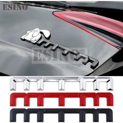 10 x Newest 3D Car Trunk ABS Badge Emblem MTM Sticker Accessories Adhesive Motocros Car Styling Badge Decal