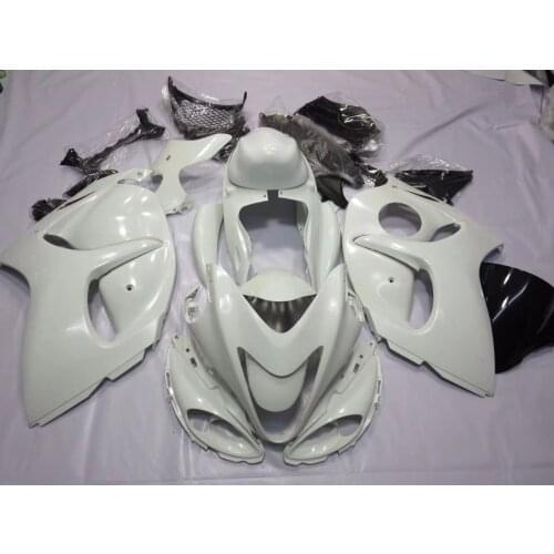 2021 WHSC Motorcycle ABS Plastic Fairings Kit For SUZUKI GSXR1300 2008-2014 White Color