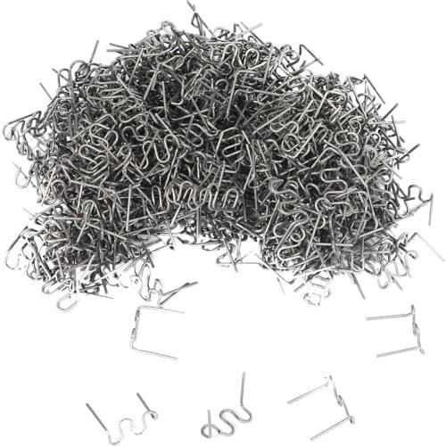 500PCS Wave Staples S /V/ M Wave Hot Melt Supplies 0.6mm & 0.8mm Standard Pre Cut Bumper Bodywork Repairs Wave Repair Staples