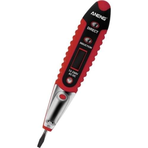 AC DC Voltage Detector Test Pencil 12V-250V Electrical Digital Tester Pen