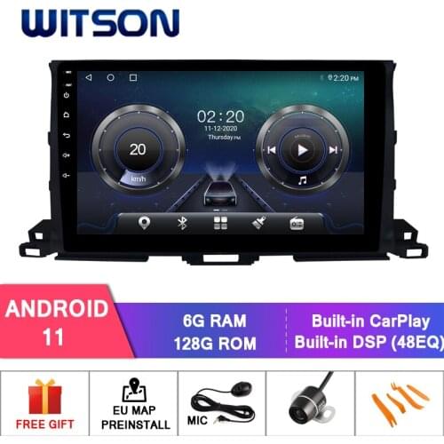 WITSON Android 10.0 CAR DVD SYSTEM for TOYOYA HIGHLANDER 2015 (HIGH) car dvd player link/DAB/OBD/TPMS/DVR/Wifi/3G/4G support