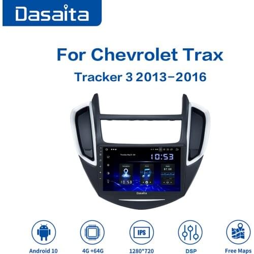 Dasaita 9" Car Android 10 Radio for Chevrolet Trax Tracker 3 2013-2016 4+64GB Head Unit with DSP Carplay BT 5.0 GPS Nav One Din