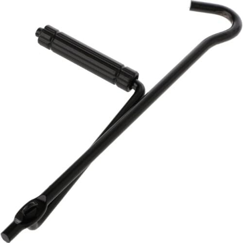 Car Metal Handle Scissors Jack Wrench Auto Truck Black Durable Wheel Repair Tool