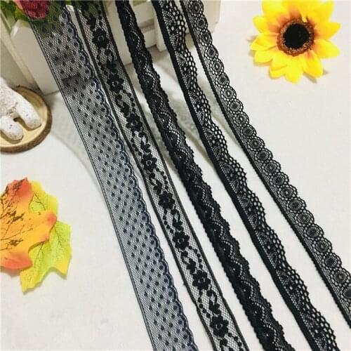 Black 2.5-3.5cm lace underwear, Elastic lace lace Accessories