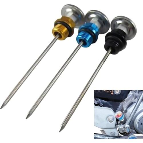 Oil Tank Level Gauge Motorcycle Oil Dipstick With Thermometer Motorcycle Modified Oil Dipstick Motorcycle Accessories Parts