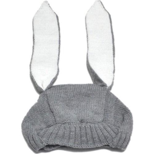 Kids Girl&Boy Baby Childrens Hats Warm Knitted Cute Rabbit Long Ear Bunny Beanie Autumn Winter Hat