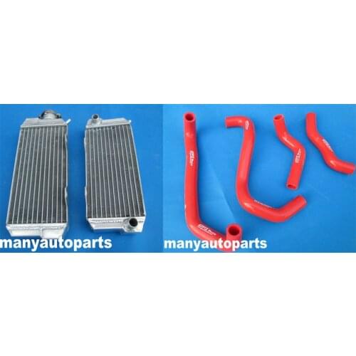 FOR Honda ATV ATC250R ATC 250 R 1985-1986 85 86 aluminum alloy radiator +RED hose