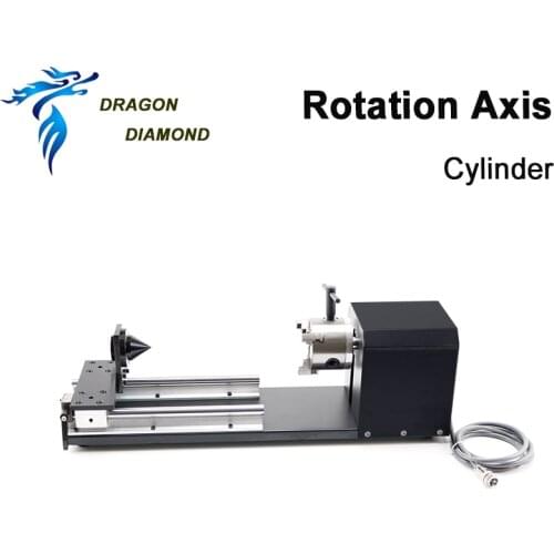 DRAGON DIAMOND CO2 Laser Rotary Engraving Attachment With Rollers Stepper Motors For Laser Engraver Cutting Machine