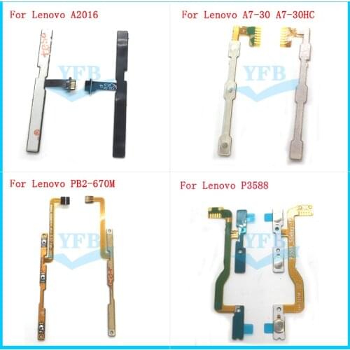 Power On/Off Volume Button Flex Cable For Lenovo Vibe B / A2016 Tab 2 A7-30 A7-30HC Phab Plus PB2-670M 670 4 P3588 FPC V2.1