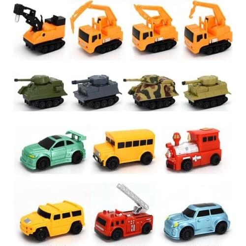 Russia In Stock Mini Car Inductive Train Follow Drawn Black Line Pen Draw Road Rail Vehicle Toy Robot Smart Running Penguin