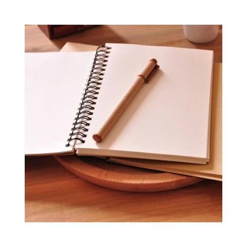 Retro kraft paper coil a5 student notebook thickened trumpeter account book simple blank book