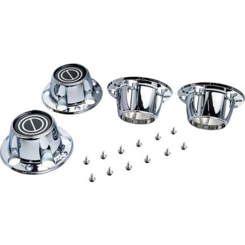 Fit 80-96 For Bronco F150 Van Replacement 4pcs Wheel Hub 4x4 Center Cap Set w/ 2 Open