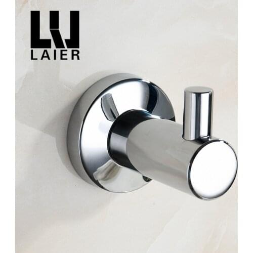 Bathroom hook / perforation Free Hanging hook behind the door hook single hook hanging clothes hanging stainless steel 304