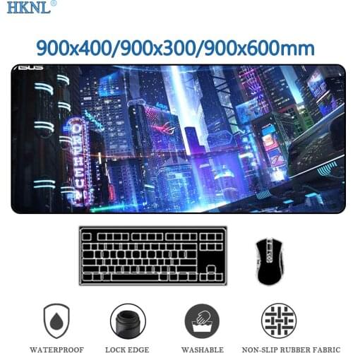 Mouse Pad Computer Desk Mat Mausepad Deskmat 900x400 Gamer Accessories Gaming Computer Keyboard Pad Mousepad Xxl Deskpad 2077