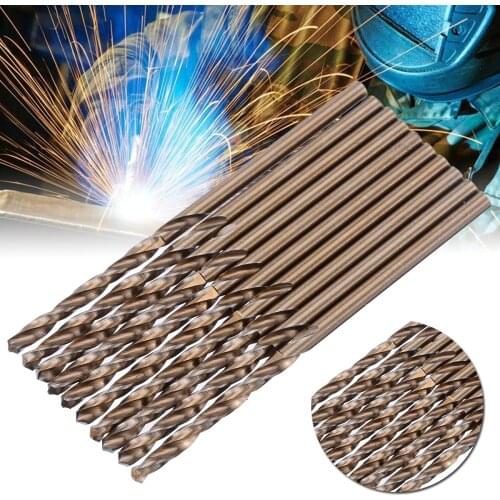 50Pcs Cobalt Drill Bit High Strength 1mm-3mm Drill Force Tool M35 Cobalt Drill Set For Hardened Steel Drilling