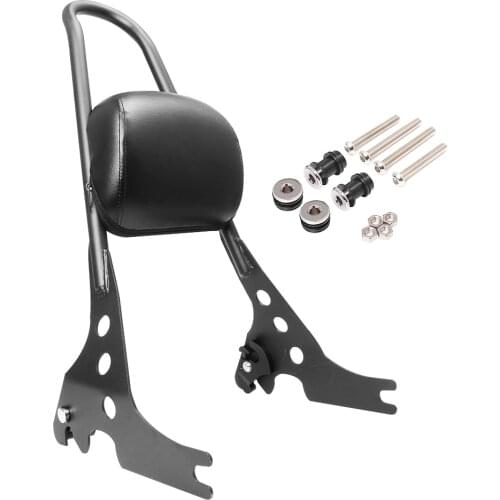 Motorcycle Luggage Rack Sissy Bar Rear Passenger Backrest Cushion Pad Fit For Harley Sporster XL883 XL1200 883 1200 2004-2017