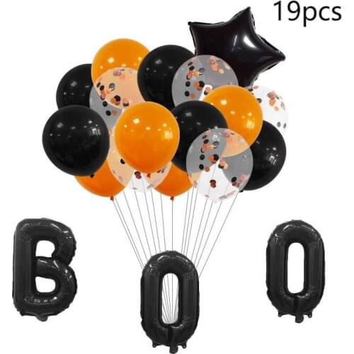 New Halloween Party Flag Decoration Balloon Halloween Bat Pumpkin Theme Inflatable Balloon Cartoon Gift Toy Balloon Decoration