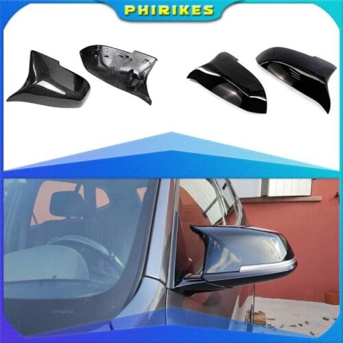 Pair Side Rearview Mirror Cover Fit For BMW F10 F11 LCI 2014-2016 F01 F06 F07