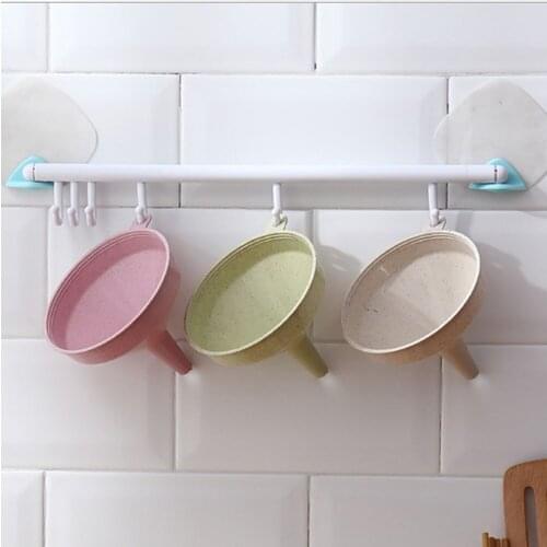 Plastic wine funnel, wheat straw funnel, oil jug bottle filling funnel, kitchen household oil pouring funnel