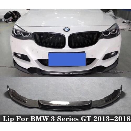 High Quality Carbon Fiber Bumper Front Lip Protector Cover Fits For BMW 3 Series GT 2013 2014 2015 2016 2017 2018