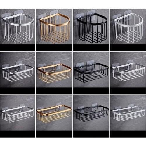 Bathroom Shower Shelf Shampoo Storage Rack Kitchen Storage Holder with Suction Cup Bathroom Accessories