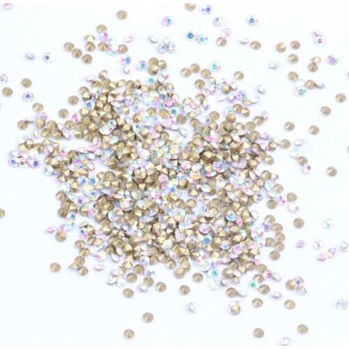 Point Back Rhinestones Strass Many Colors Choose ss7 2.1-2.2mm 1440pcs For 3D Nail Art DIY Wedding Accessories Decorations