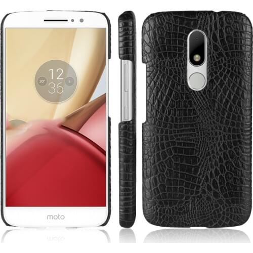 Subin For Motorola Moto M Case 5.5 inch Luxury PU Leather Hard Plastic Back Cover Phone Crocodile pattern Case For Moto M XT1662