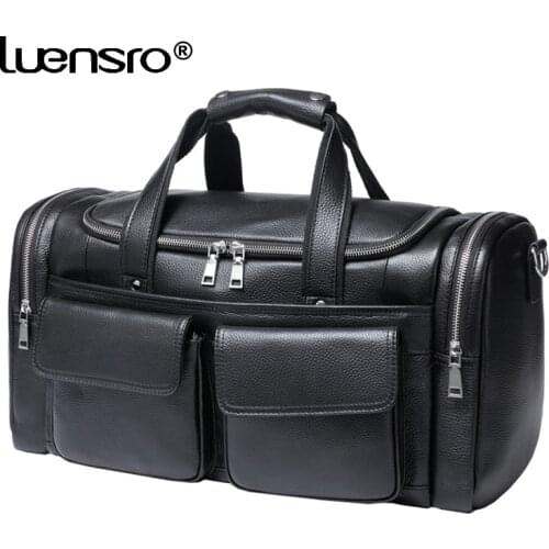 Male Bag Large Handbag Shoulder Bag Genuine Leather Men Big Messenger Bags Brand High Quality Mens Travel Crossbody Bag Totes