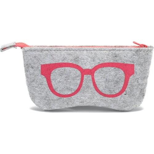 Superior Quality Eyeglasses Accessories for Men Women Sunglasses Case Wool Felt Eyewear Bags Portable Reading Glasses Bag
