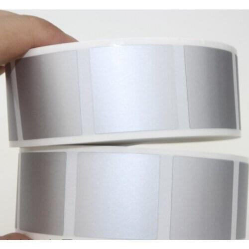 USD86 / 5000 pieces 25mm * 25mm bright silver scratch off labels stickers