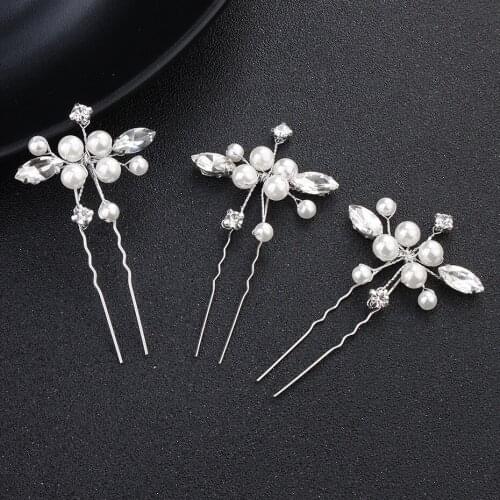 3pcs Women Hair Pins Bridal Accessories Pearl Hair Styling Tools Beauty Tool Set For Hair Accessory